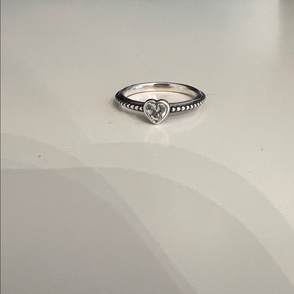 Pandora Silver Heart Ring